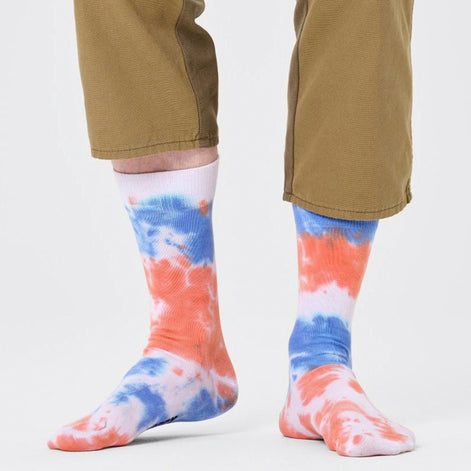 1 Pack Multi-Coloured Tie Dye Socks for Men and Women