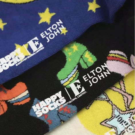 Mens & Ladies 3 Pack Elton John Socks