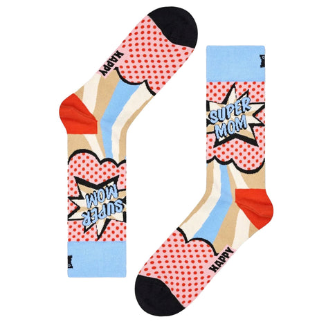 Super Mom Design Novelty Unisex Socks