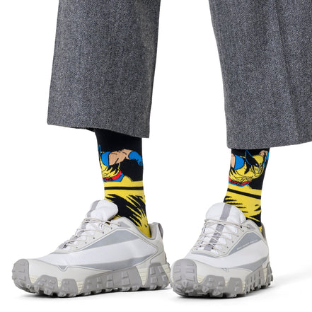 Mens Wolverine Socks | Marvel X-Men Superhero Socks | Gift Idea
