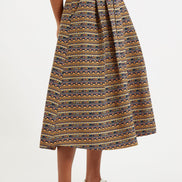 Pasadena Mexico Jacquard Midi Skirt