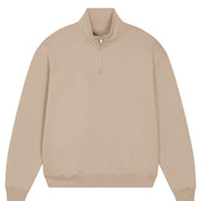 Organic Boxy Quarter Zip Sweatshirt: Unisex