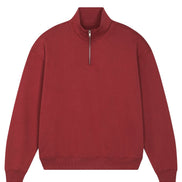 Organic Boxy Quarter Zip Sweatshirt: Unisex