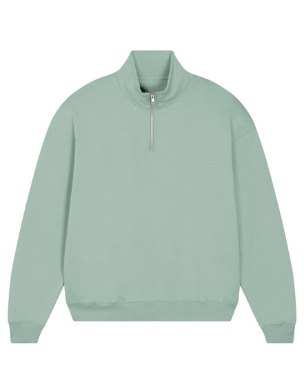 Organic Boxy Quarter Zip Sweatshirt: Unisex