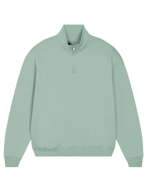 Organic Boxy Quarter Zip Sweatshirt: Unisex