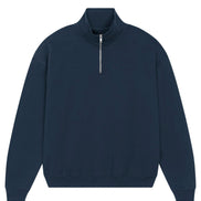Organic Boxy Quarter Zip Sweatshirt: Unisex