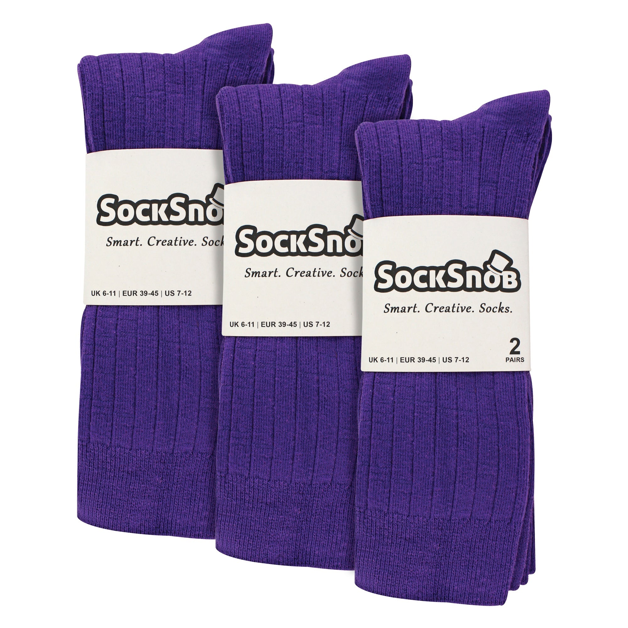 Mens Plain Coloured Cotton Rich Ribbed Dress Socks