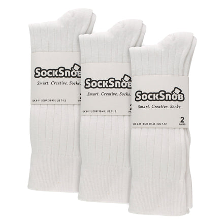Mens Plain Coloured Cotton Rich Ribbed Dress Socks