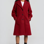 Louche Mischa Statement Sleeve Coat Red