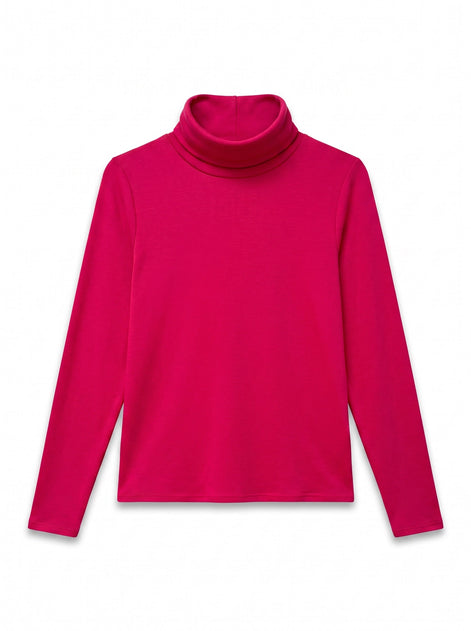 Cameron Polo Neck Jersey top - Pink
