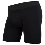 MENS ICON BOXER BRIEFS: BLACK/BLACK