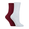 2 Pack Ladies Cashmere Wool Bed Socks for Sleep