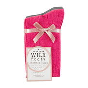 2 Pack Ladies Cashmere Wool Bed Socks for Sleep