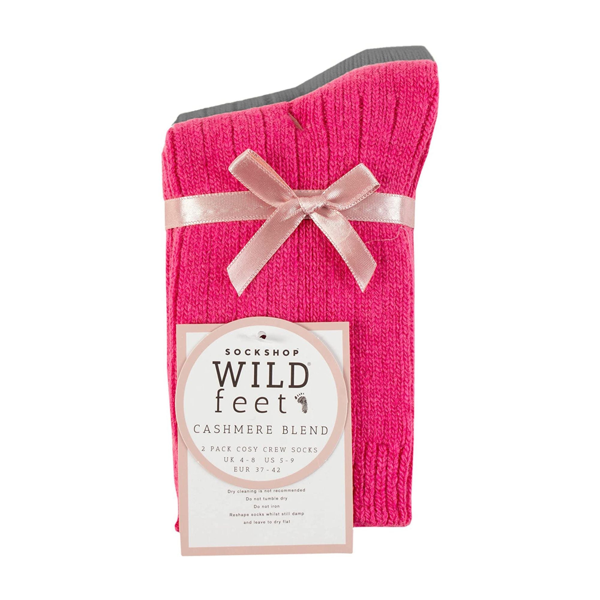2 Pack Ladies Cashmere Wool Bed Socks for Sleep