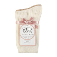 2 Pack Ladies Cashmere Wool Bed Socks for Sleep