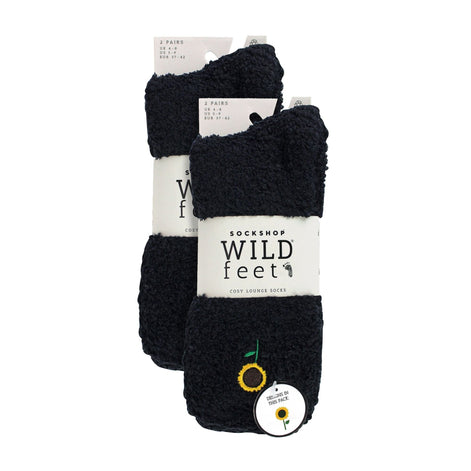 4 Pack Ladies Fleece Thermal Slipper Lounge Bed Socks for Ultimate Comfort