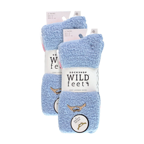4 Pack Ladies Fleece Thermal Slipper Lounge Bed Socks for Ultimate Comfort