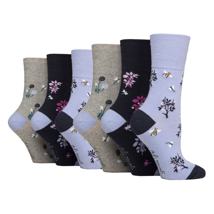 6 Pairs Ladies RHS Non Elastic Soft Top Diabetic Socks
