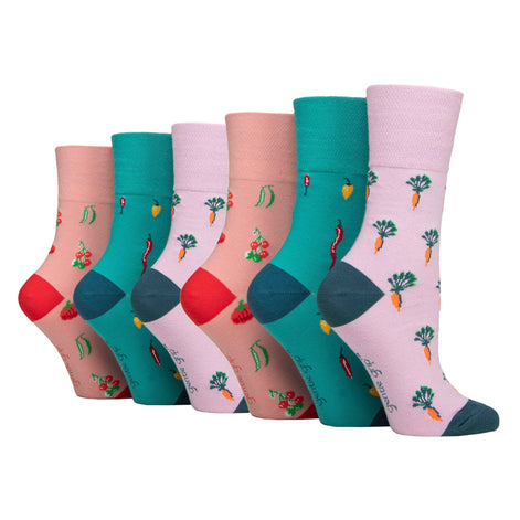 6 Pairs Ladies RHS Non Elastic Soft Top Diabetic Socks