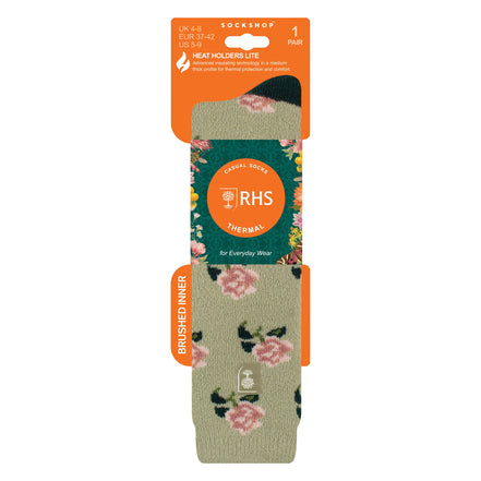 RHS Long Wellington Boots Socks For Women | Floral Welly Socks