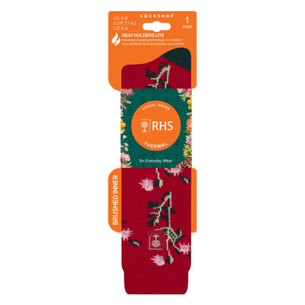 RHS Long Wellington Boots Socks For Women | Floral Welly Socks