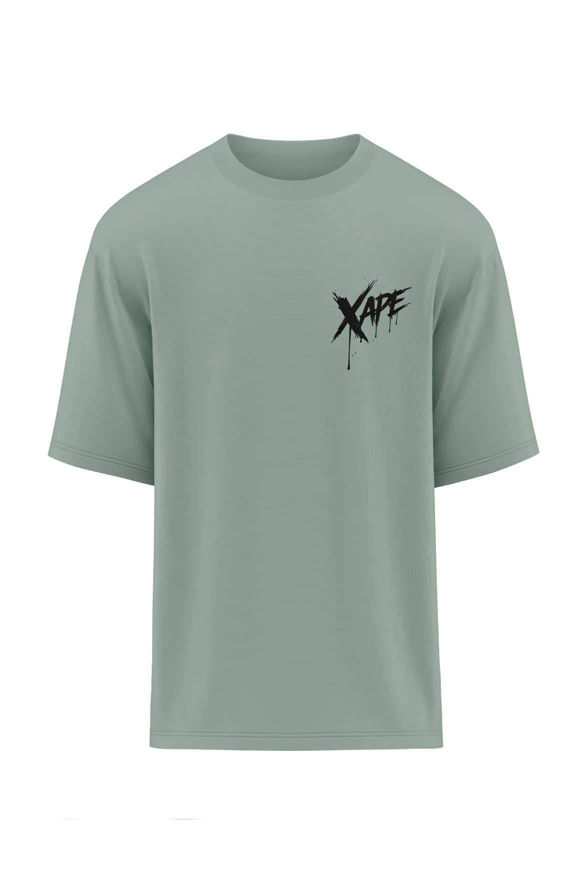 XAPE Raw Form Oversized Tee - Sage