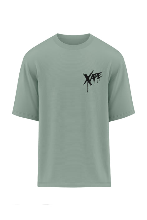 XAPE Raw Form Oversized Tee - Sage