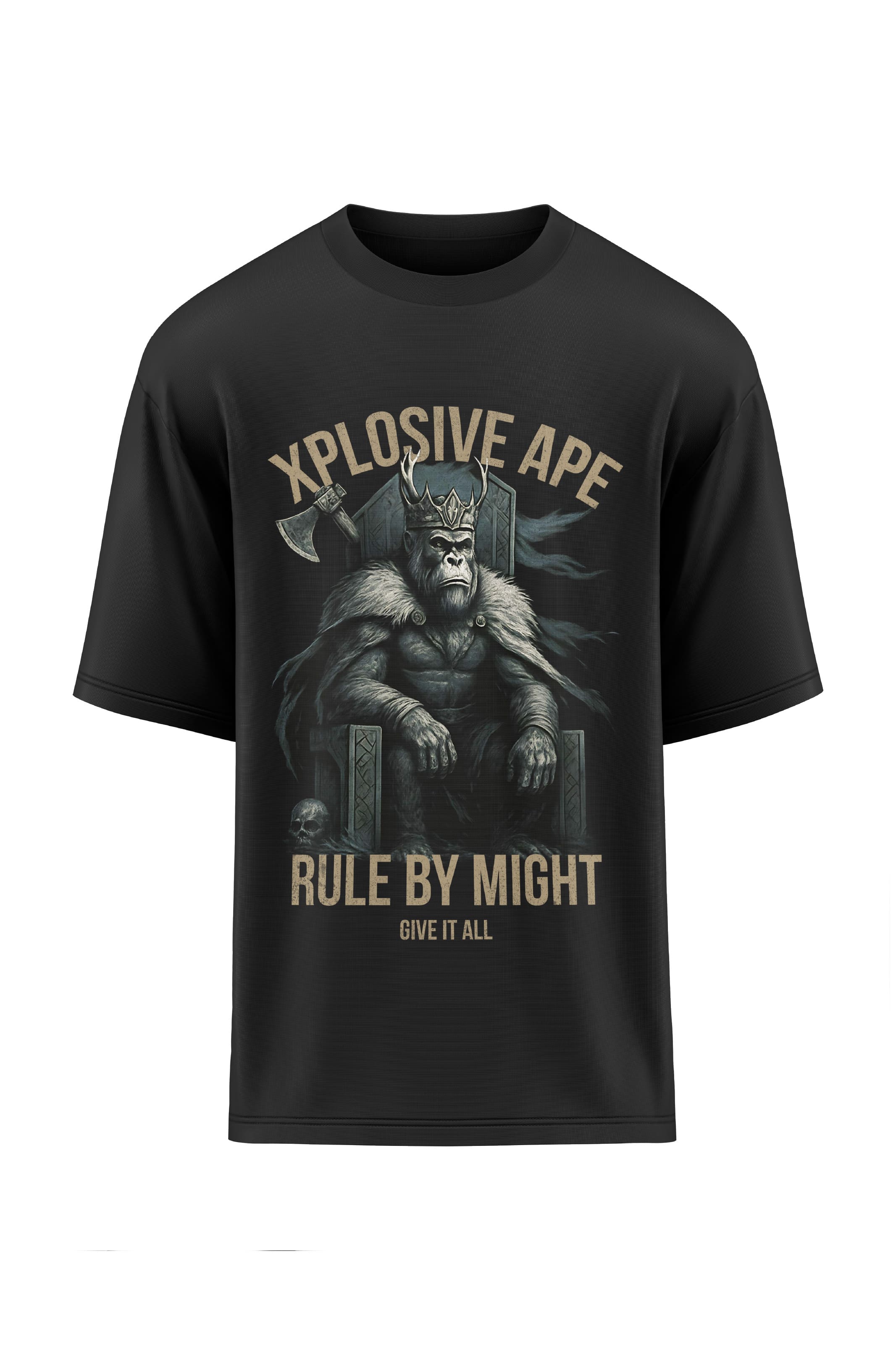 XAPE Rule by Might Oversized Tee - Black