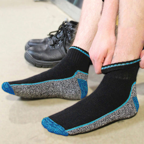 Mens Ankle Soft Breathable Bamboo Work Socks for Summer (Multipack Options)