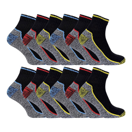 Mens Ankle Soft Breathable Bamboo Work Socks for Summer (Multipack Options)