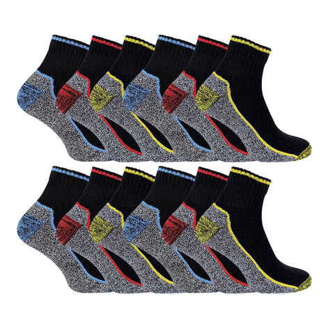 Mens Ankle Soft Breathable Bamboo Work Socks for Summer (Multipack Options)