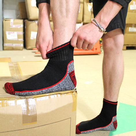 Mens Ankle Soft Breathable Bamboo Work Socks for Summer (Multipack Options)