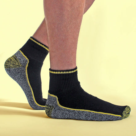 Mens Ankle Soft Breathable Bamboo Work Socks for Summer (Multipack Options)