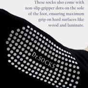 4 Pack Short Bamboo Diabetic Socks With Grips for Men and Women
