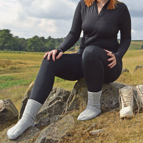 1 Pack Ladies Lightweight Soft Knitted 100% Pure Wool Bed Socks