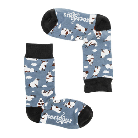 1 Pack Men's & Ladies Animal Design Crew Cotton Socks