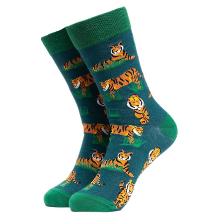 1 Pack Men's & Ladies Animal Design Crew Cotton Socks