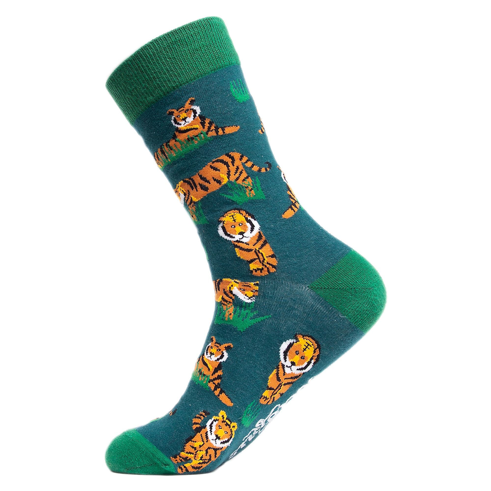 1 Pack Men's & Ladies Animal Design Crew Cotton Socks