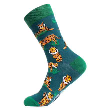 1 Pack Men's & Ladies Animal Design Crew Cotton Socks
