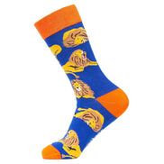 1 Pack Men's & Ladies Animal Design Crew Cotton Socks