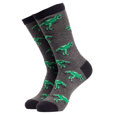 1 Pack Men's & Ladies Animal Design Crew Cotton Socks