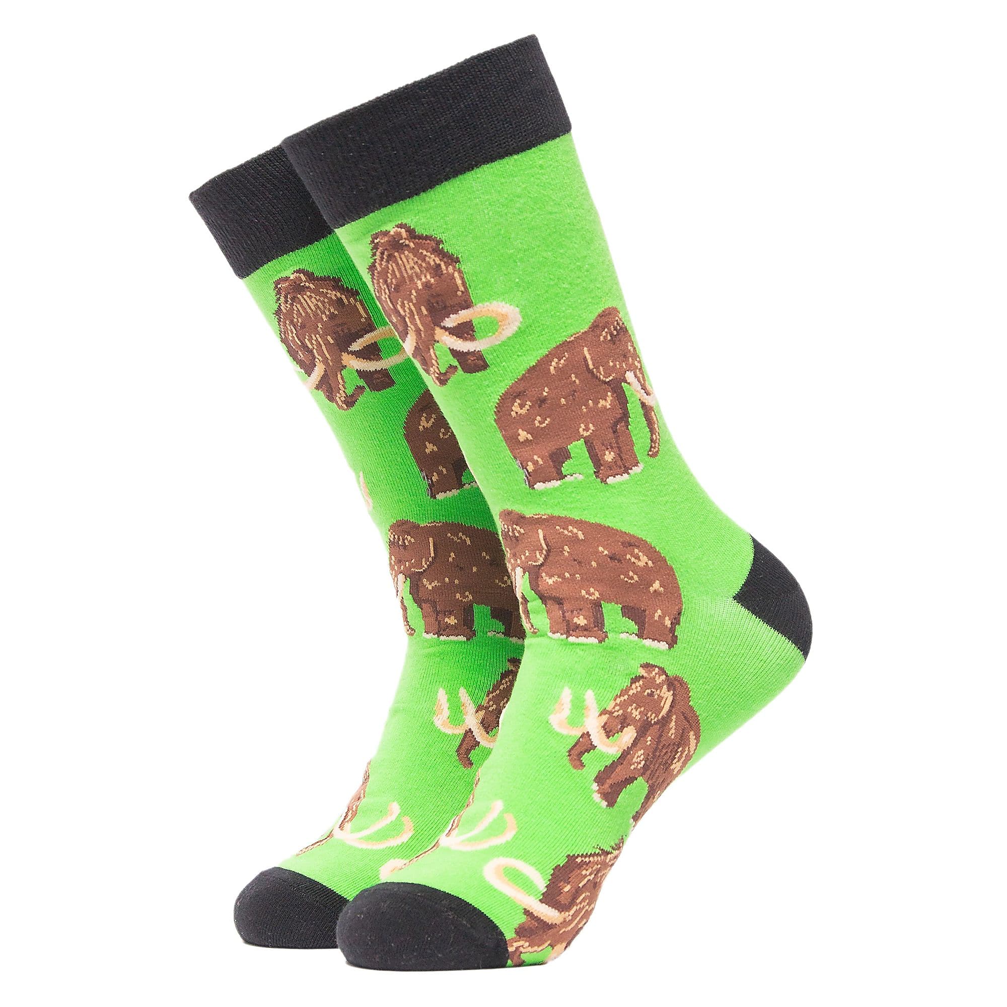 1 Pack Men's & Ladies Animal Design Crew Cotton Socks