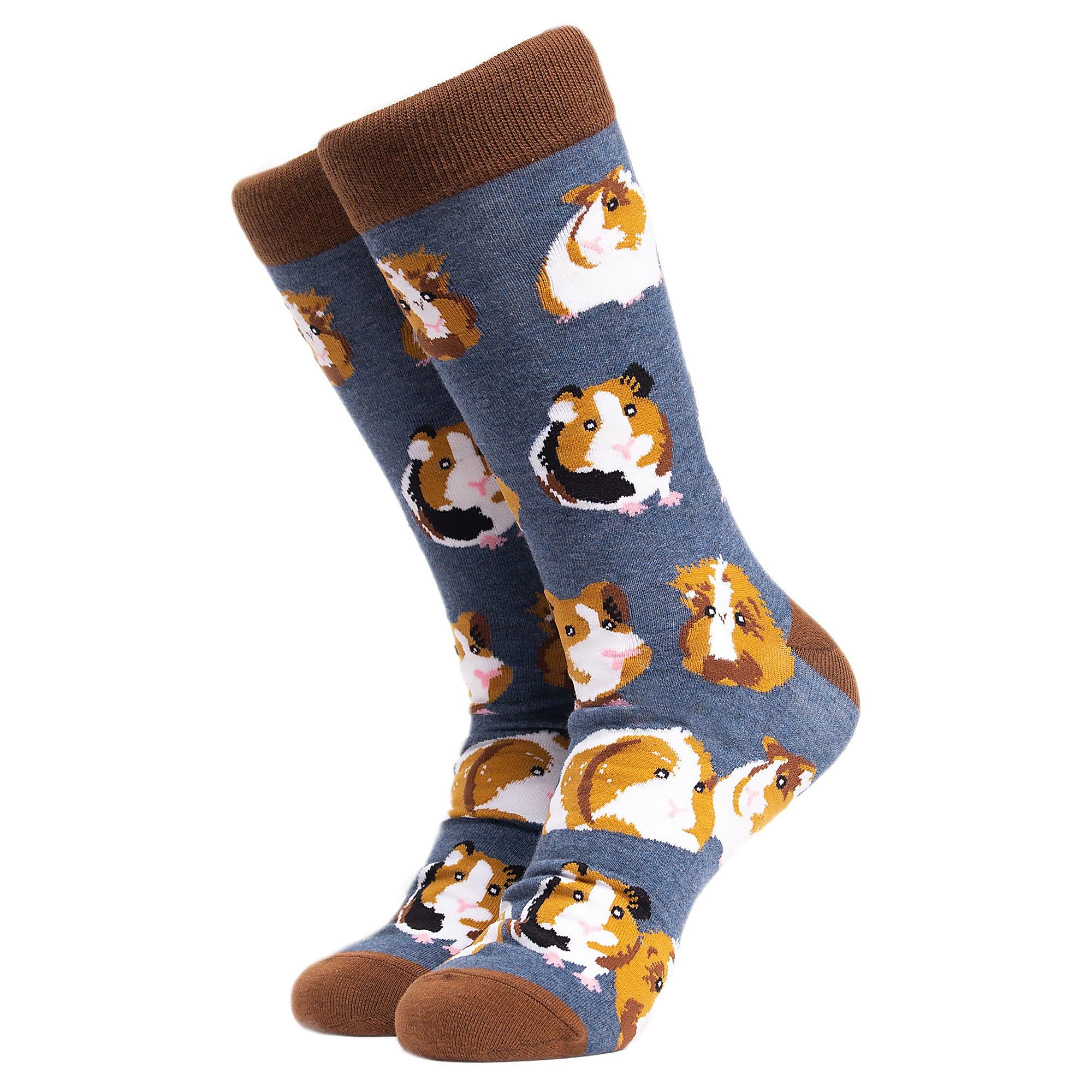 1 Pack Men's & Ladies Animal Design Crew Cotton Socks