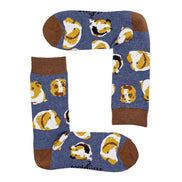 1 Pack Men's & Ladies Animal Design Crew Cotton Socks