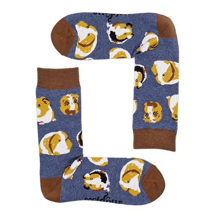 1 Pack Men's & Ladies Animal Design Crew Cotton Socks
