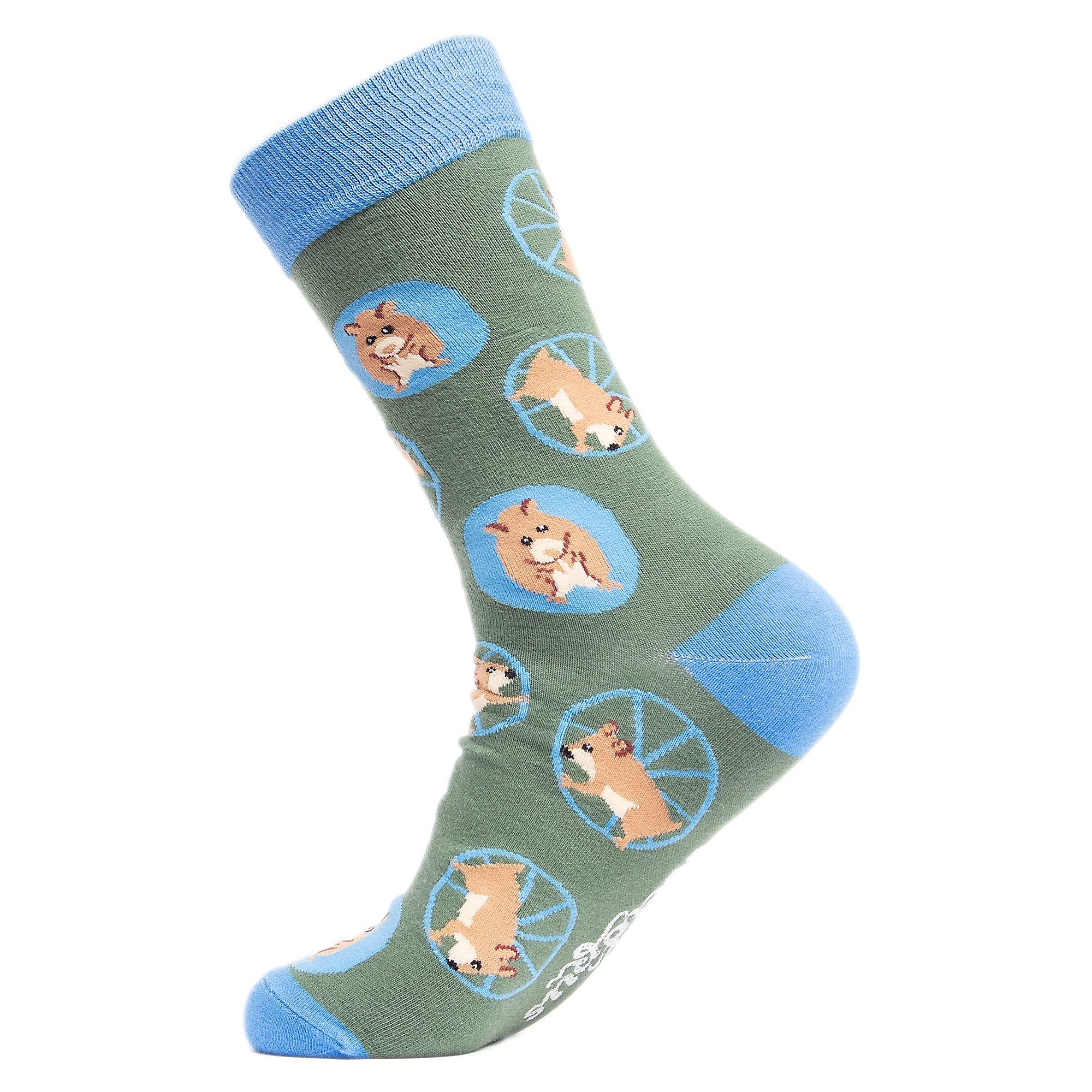 1 Pack Men's & Ladies Animal Design Crew Cotton Socks