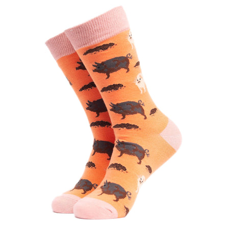 1 Pack Men's & Ladies Animal Design Crew Cotton Socks