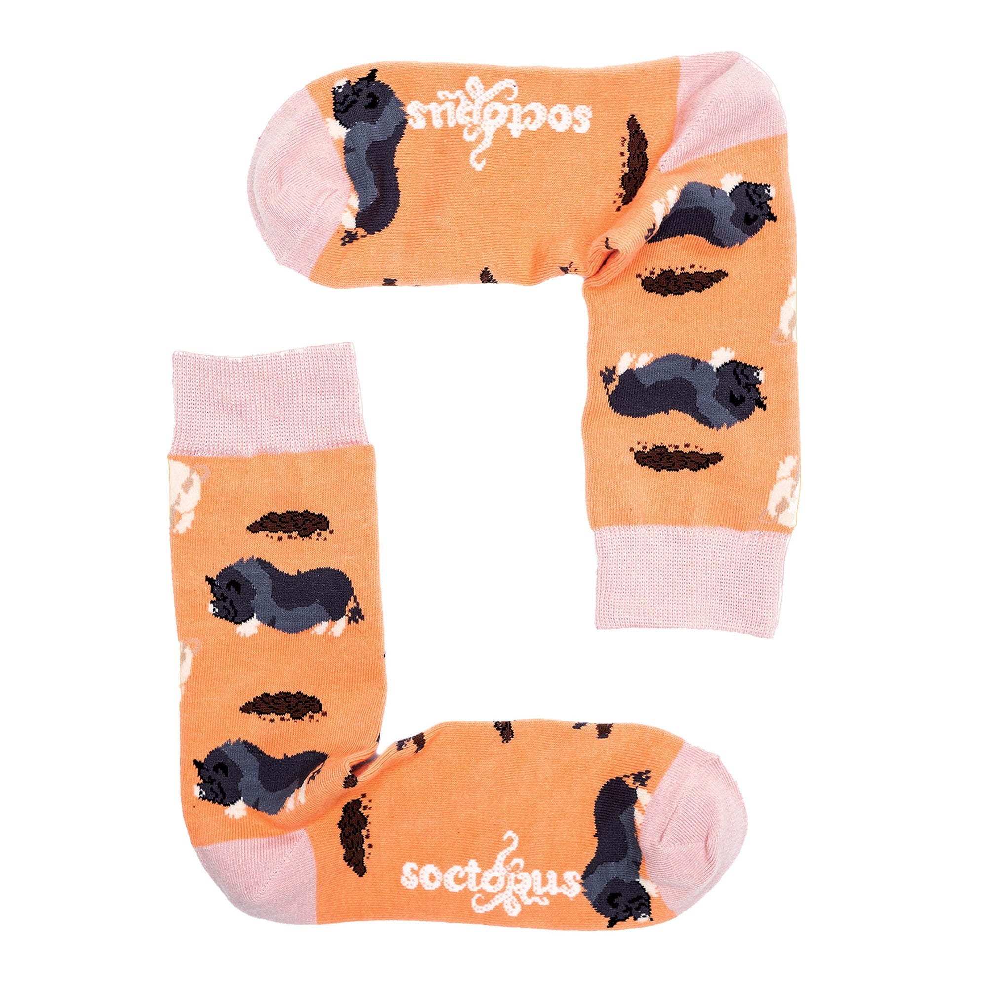 1 Pack Men's & Ladies Animal Design Crew Cotton Socks
