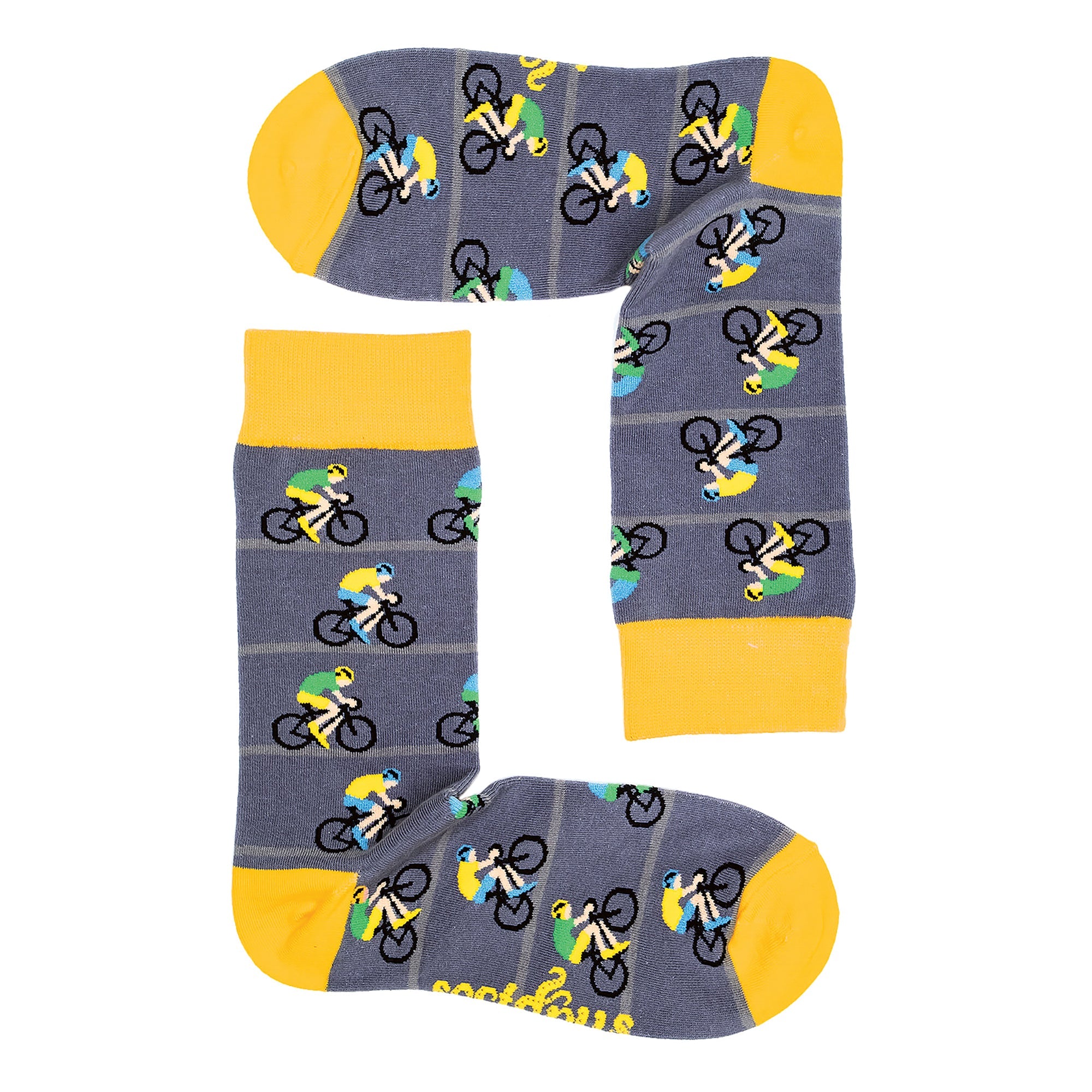 1 Pack Men's & Ladies Sports Themed Crew Cotton Socks