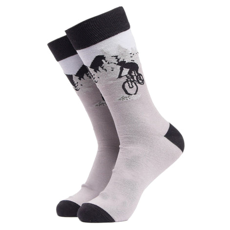 1 Pack Men's & Ladies Sports Themed Crew Cotton Socks